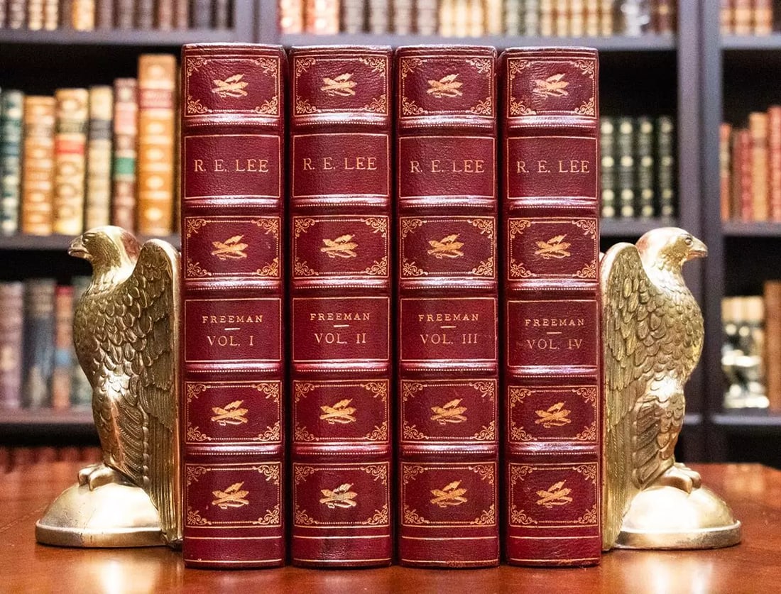 1937 Robert E. Lee A Biography Douglass Southall Freeman Leather Atelier Bindery: Author: Douglas Southall Freeman,Binding: Leather,Country/Region of Manufacture: United States,Language: English,Original/Facsimile: Original,Place of Publication: New York,Publisher: Charles Scribner