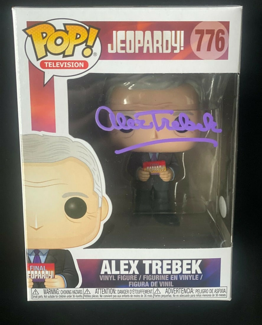 RARE Alex Trebek Signed Funko Pop (JSA COA) (1 of 2)
