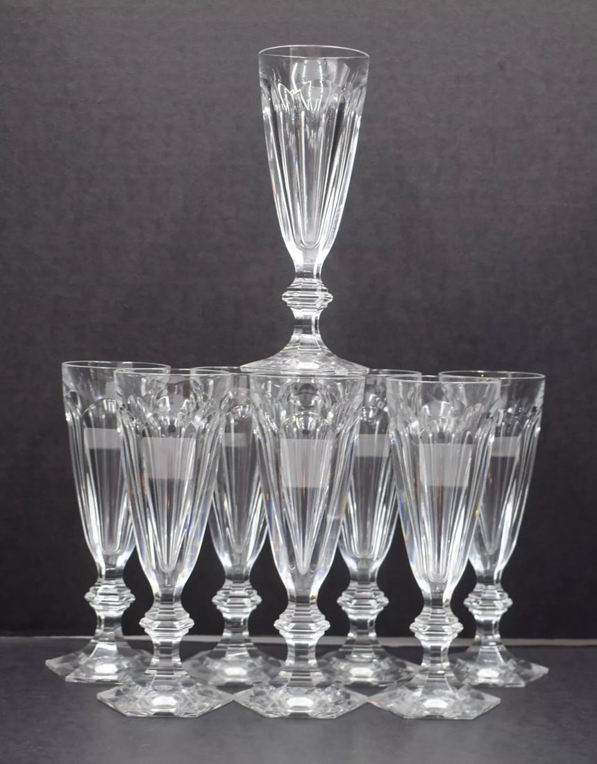 Set of 8 Baccarat Harcourt Champagne Flute - Discontinued (1 of 6)