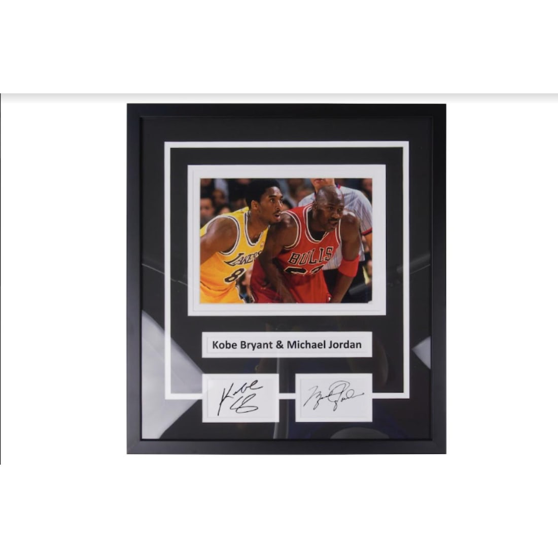 Kobe x Jordan Signed Photo Duel Laser Signatures (1 of 1)