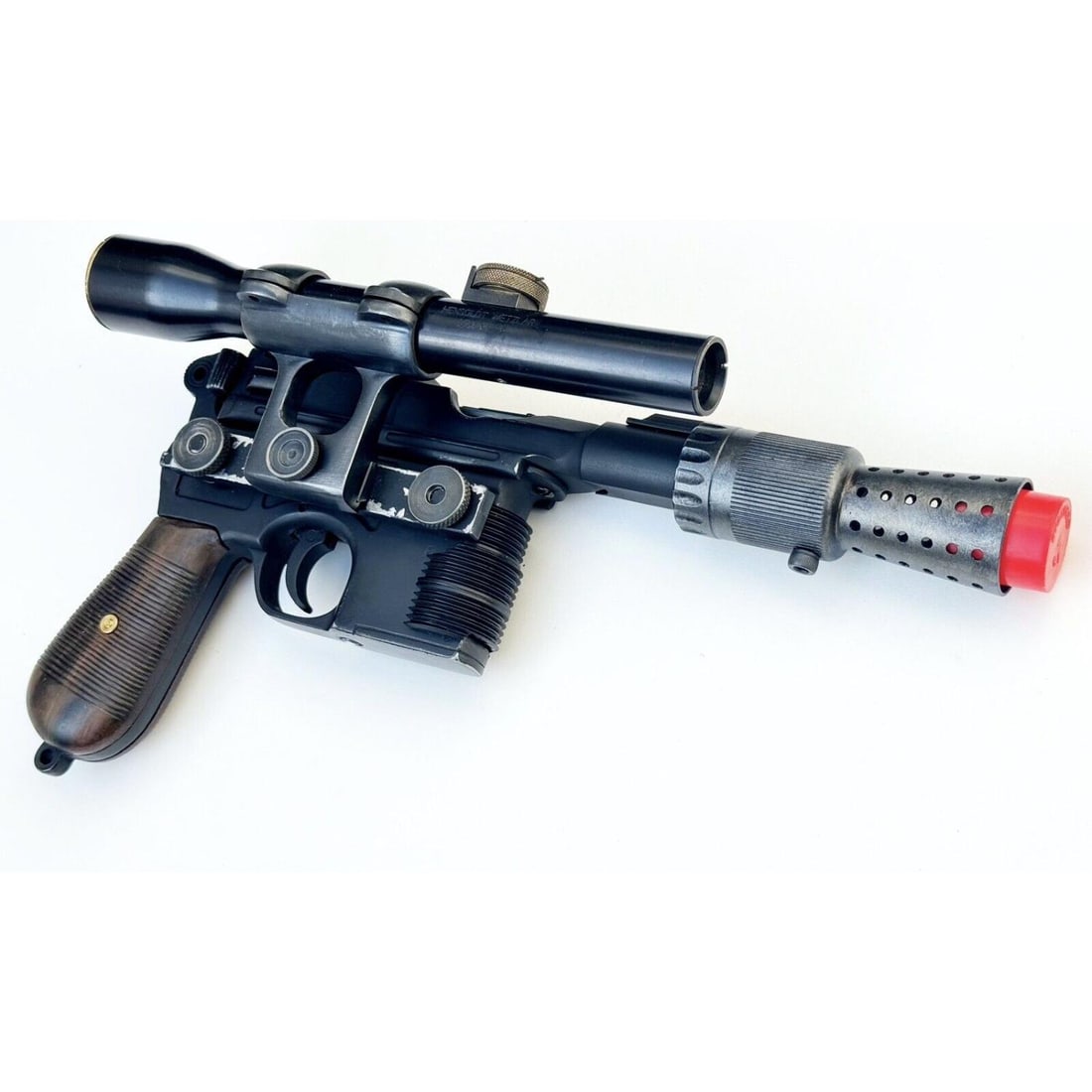 Han Solo Blaster ANH- FULL METAL Star Wars MOVIE Prop Ep IV: Han Solo Blaster ANH- FULL METAL Star Wars MOVIE Prop Ep IV
