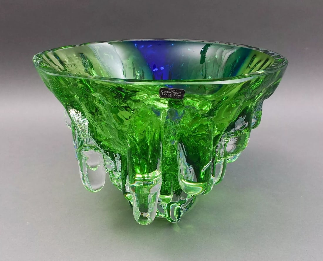 Kosta Boda Göran Wärff Signed Polar Art Glass Centerpiece Bowl Sculpture Rare: Condition: Used,Signed By: Göran Wärff Unik,Signed: Yes,Color: Green,Material: Glass,Vintage: Yes,Brand: Kosta Boda,Type: Sculpture,Original/Licensed Reproduction: Original,Era: Mid 20th Century (19