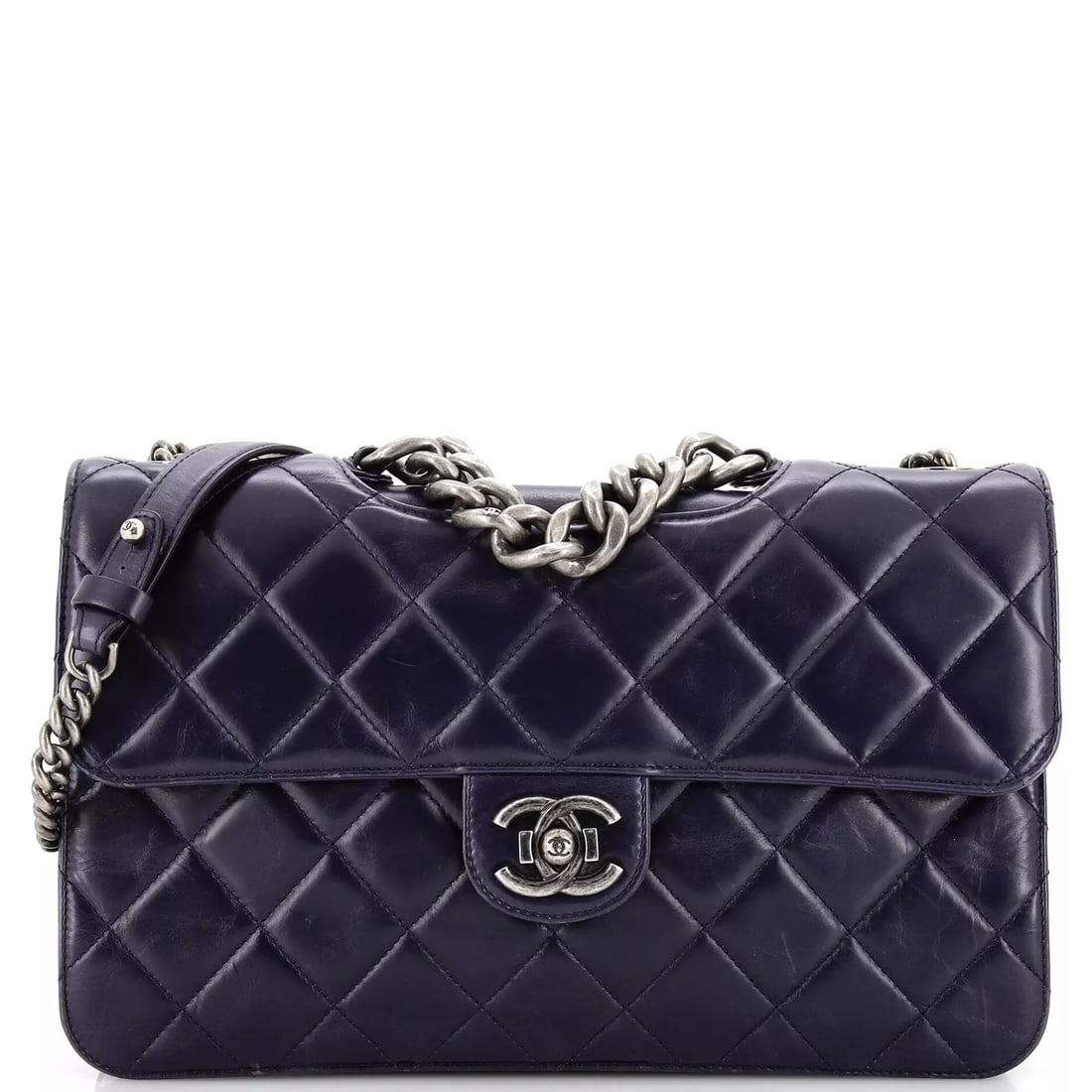 Chanel Perfect Edge Flap Bag Quilted Glazed Calfskin Jumbo (1 of 10)