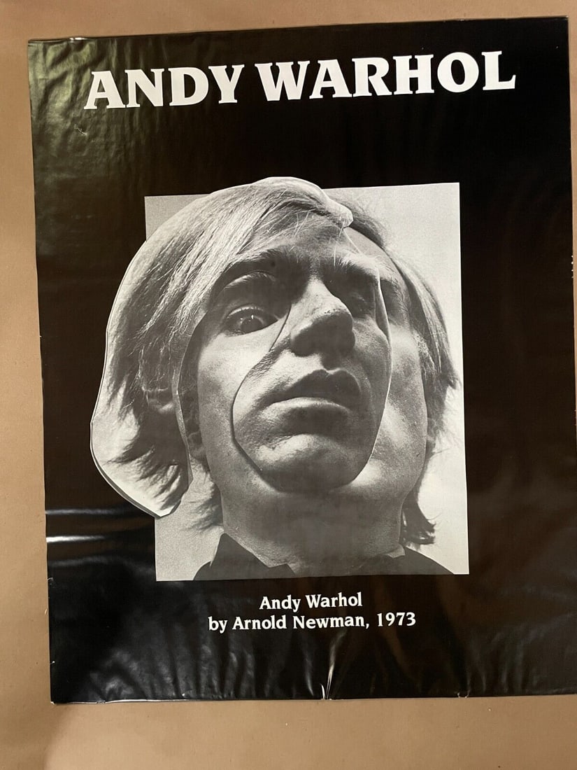 Vintage / Ultra Rare Andy Warhol by Arnold Newman 1973 Exhibition Poster 24 x 30: Vintage / Ultra Rare Andy Warhol by Arnold Newman 1973 Exhibition Poster 24 x 30