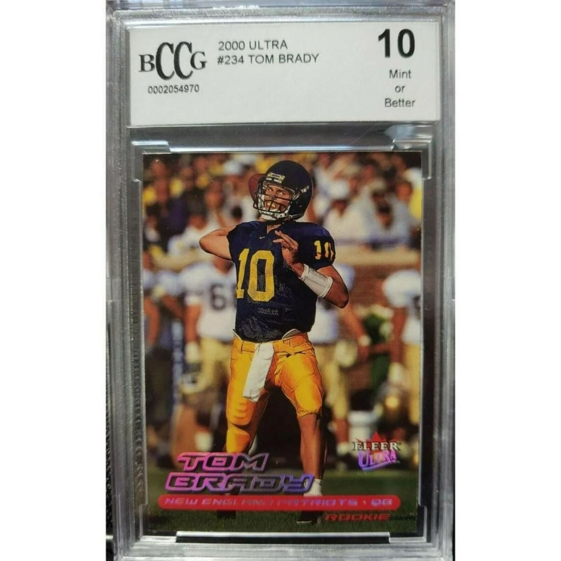 2000 Fleer Ultra #234 Tom Brady RC BGS BCCG 10 Rookie (1 of 1)