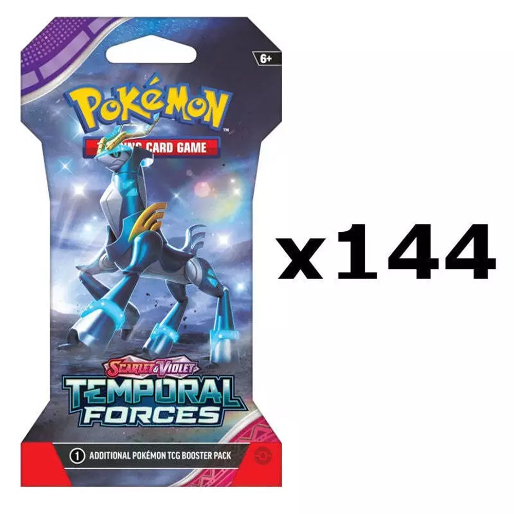 Sleeved Booster Case (Box of 144 Packs) Temporal Forces Pokemon SV05 (1 of 1)