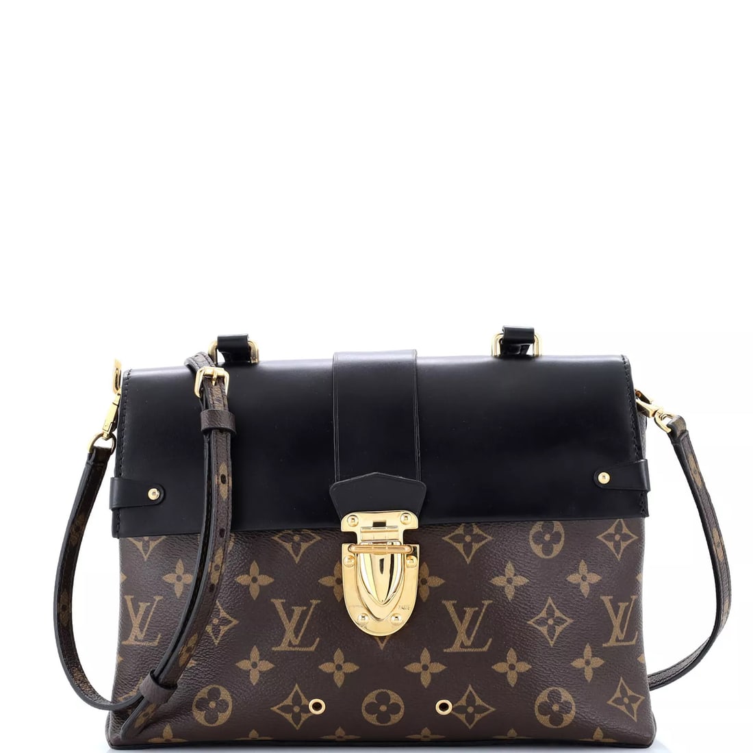 Louis Vuitton One Handle Flap Bag Monogram Canvas and Leather MM (1 of 7)