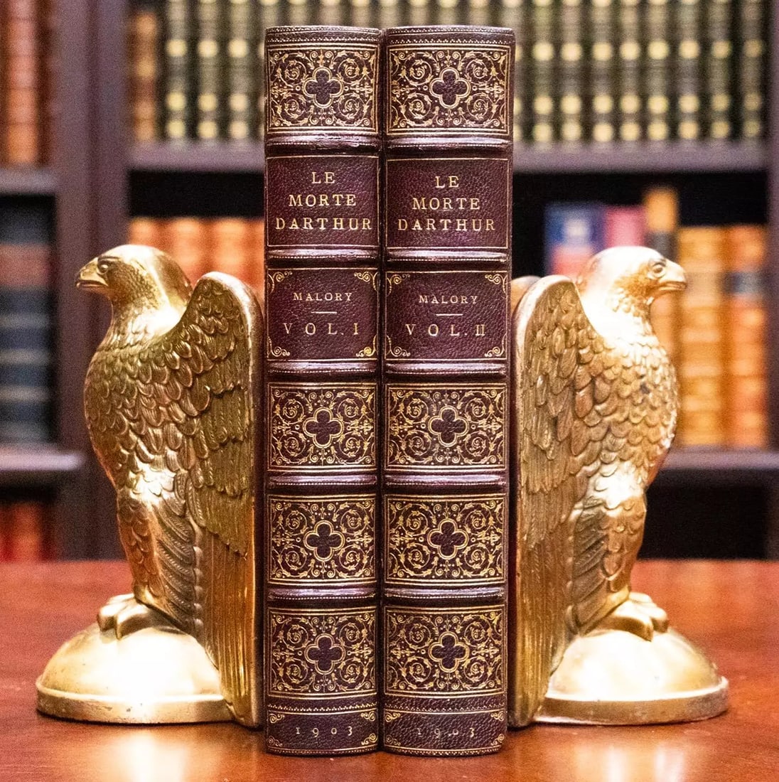 1903 King Arthur Le Morte Darthur Fine Leather Bound by Zaehnsdorf: 1903 King Arthur Le Morte Darthur Fine Leather Bound by Zaehnsdorf