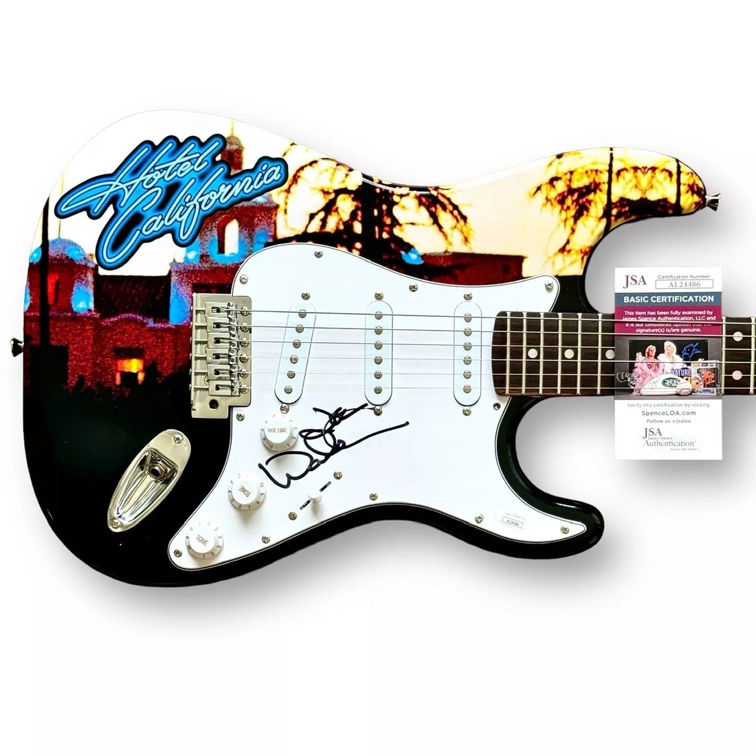 JOE WALSH Signed Guitar Custom 1/1 Graphics PSA COA THE EAGLES HOTEL CALIFORNIA! (1 of 3)