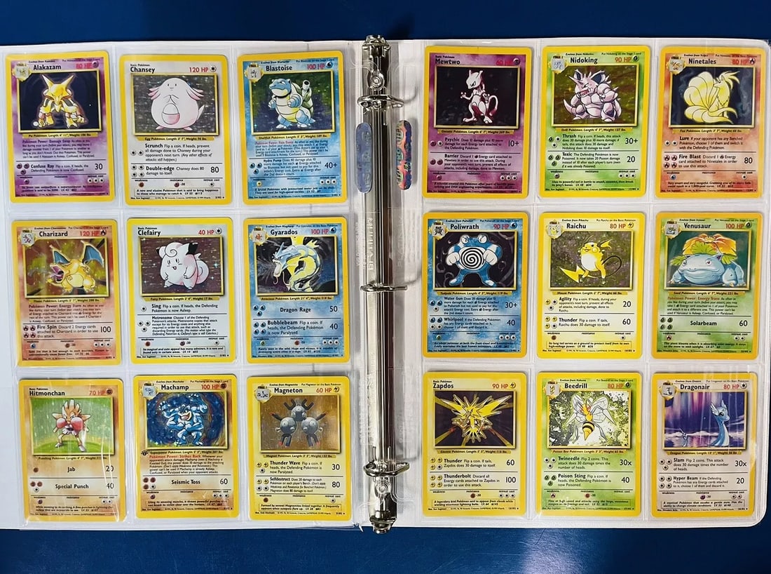 1999 Pokémon 100% Complete Base Set - 102/102 - Holo Rare Old Pokemon Cards (1 of 12)