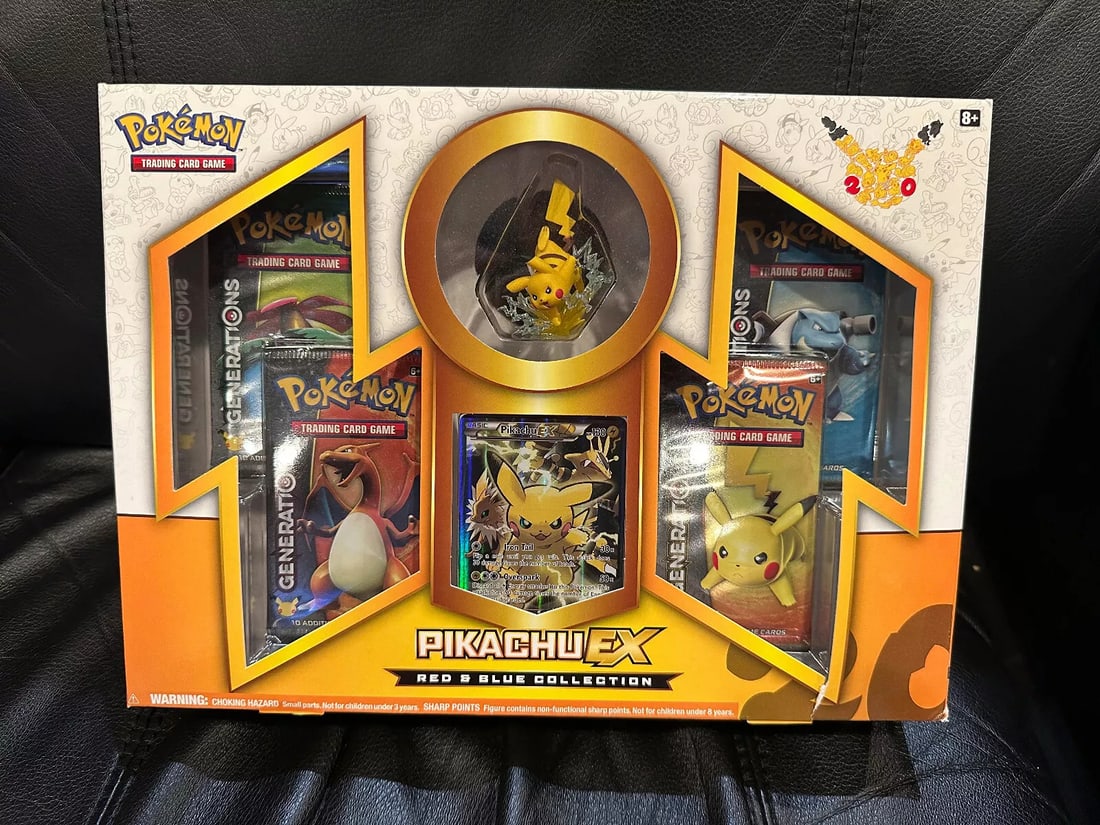 Sealed Generations Red & Blue Pikachu Ex Pokemon Collection Promo Box XY124 (1 of 2)