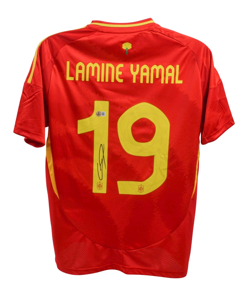 Lamine Yamal Signed Spain Jersey (Beckett): Lamine Yamal Signed Spain Jersey (Beckett)