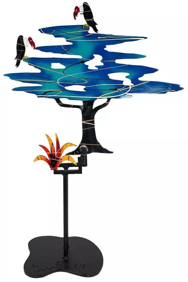 Orig. Fredrick Prescott Run Zebra Run Kinetic 3D Metal Modern Art Sculpture 1989 (1 of 17)