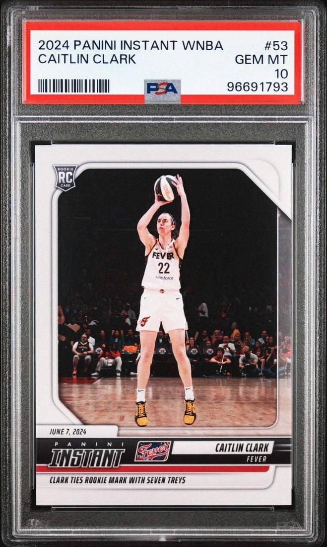 Graded 2024 Panini Instant WNBA Caitlin Clark #53 Rookie Basketball Card PSA 10 (1 of 1)