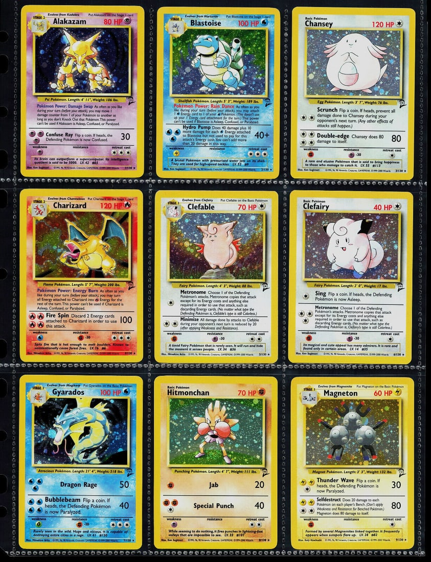 Base Set 2 Complete Master Set 130/130 2000 WOTC Vintage Pokemon Card Charizard (1 of 3)