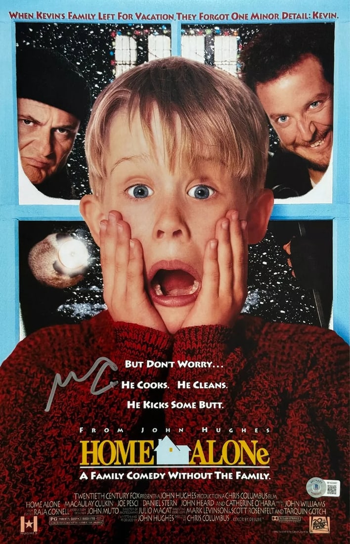 Macaulay Culkin Signed Home Alone 11x17 Photo Poster BAS Beckett Witnessed (1 of 1)
