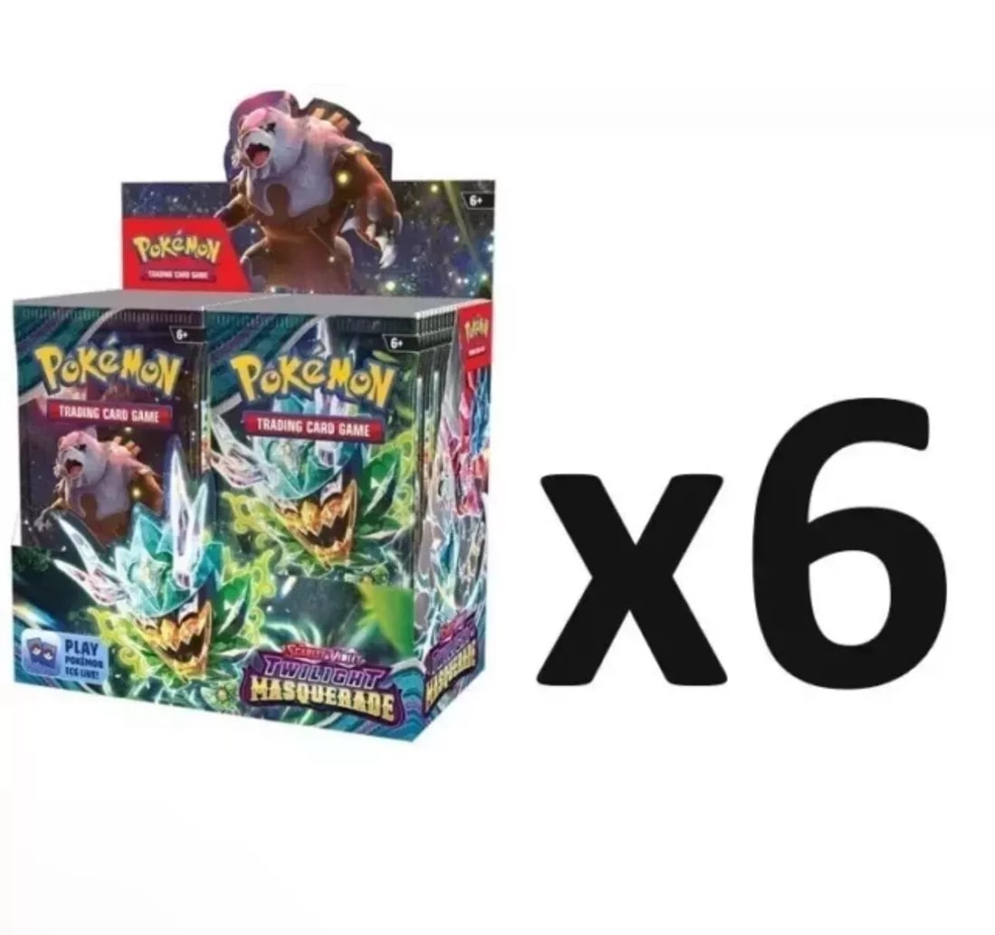 SEALED CASE! 6x Booster Box Twilight Masquerade SV06 Pokemon TCG (1 of 1)