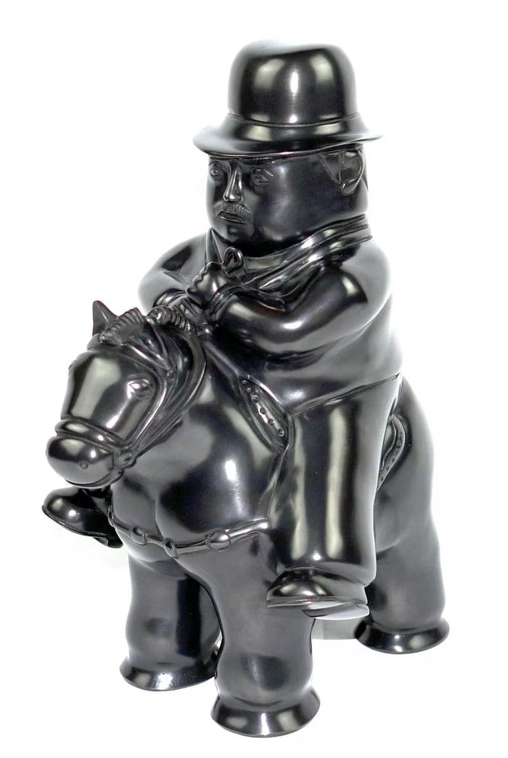 FERNANDO BOTERO / Great Bronze Sculpture Signed Sealed & NUM. "Pedrito on Horse" (1 of 14)