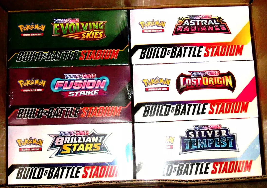 Pokemon Custom Build & Battle Stadium Case 6 Box Lot Complete Set Factory Sealed (1 of 2)