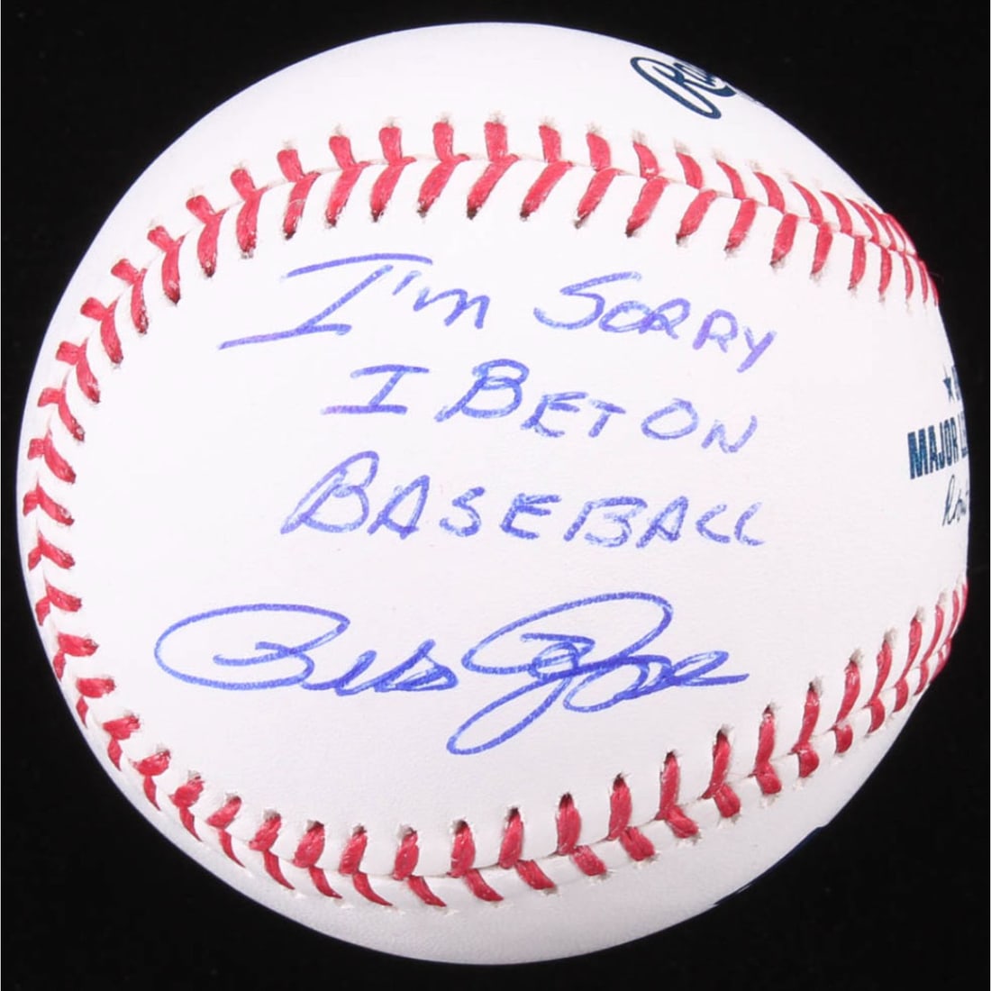 Pete Rose Signed OML Baseball Inscribed "I'm Sorry I Bet on Baseball" (Beckett) (1 of 1)