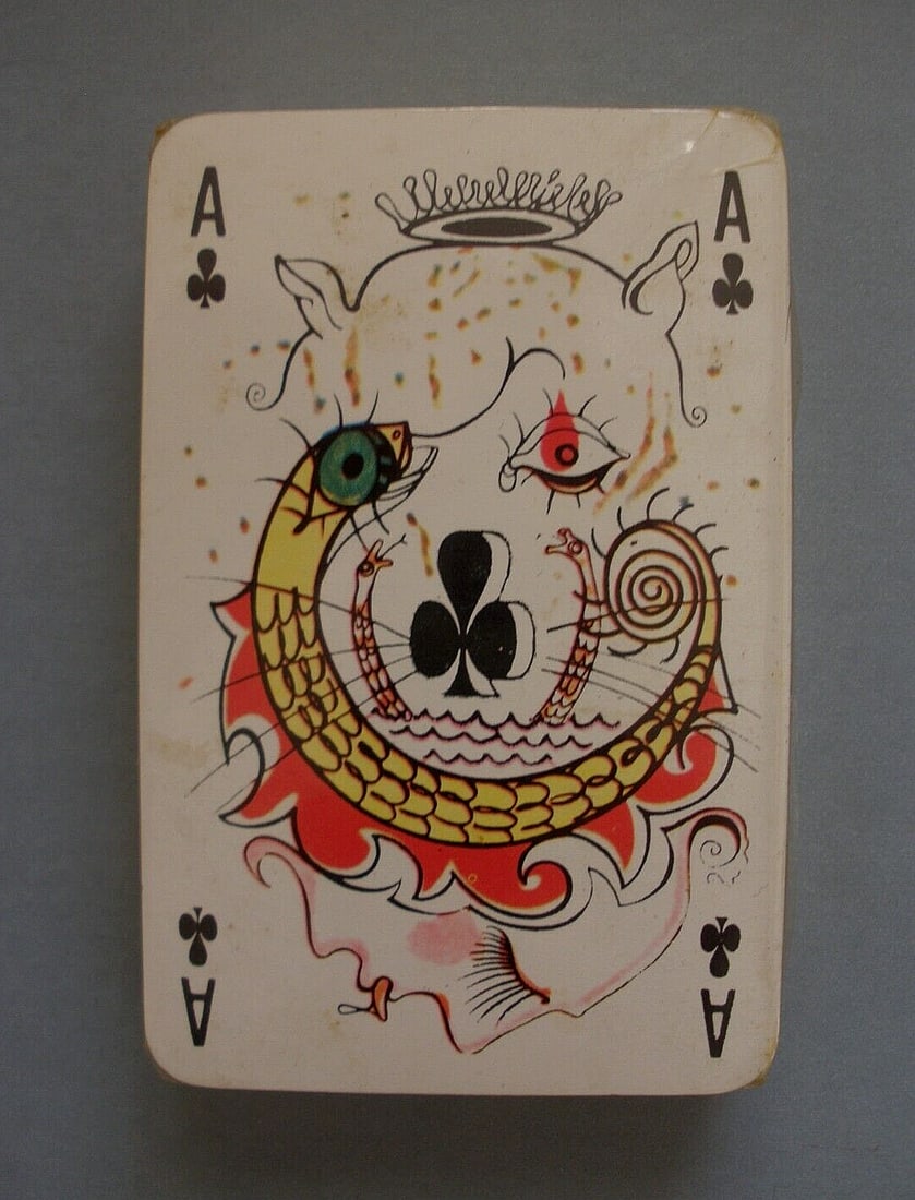 SALVADOR DALI PUIFORCAT DRAEGER 1969 PLAYING CARDS NEW- (1 of 2)