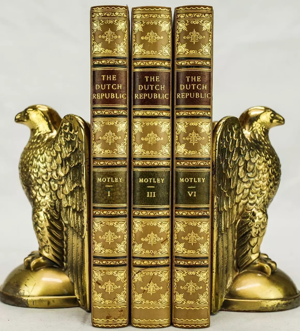 1903 Rise of the Dutch Republic by J.L. Motley G.P. Putnam's Sons Illustrated: Author: John Lothrop Motley,Binding: Leather,Country/Region of Manufacture: United Kingdom,Language: English,Original/Facsimile: Original,Place of Publication: London,Publisher: John Murray,Region: Eu