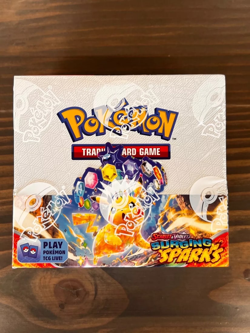 Pokemon Surging Sparks (SV08) Booster Box Brand New Factory Sealed! (1 of 1)