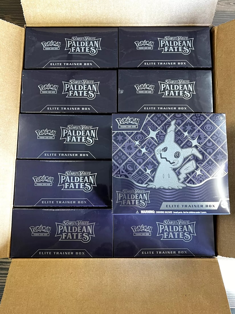 Pokemon Paldean Fates (SV4.5) Elite Trainer Box CASE! 10 BOXES Factory Sealed (1 of 1)