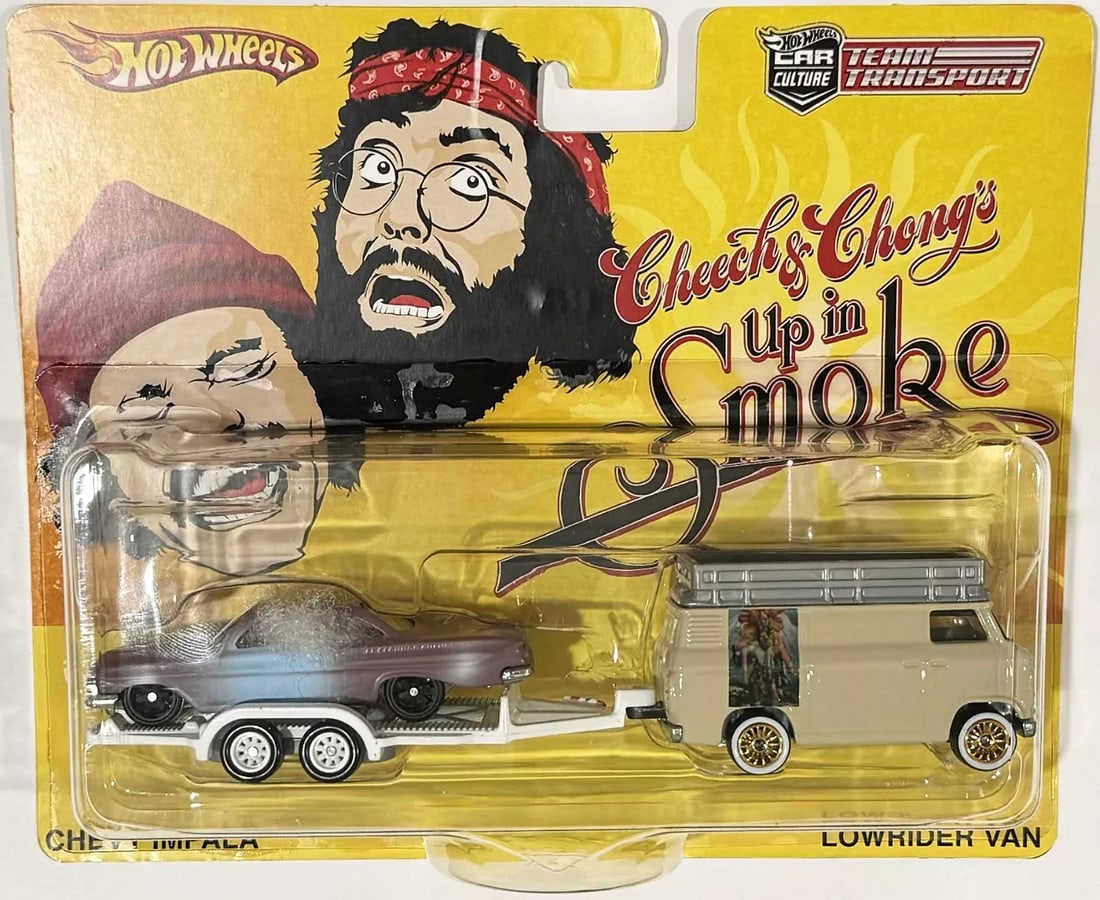 Chevy Impala w/ Lowrider Van Custom Hot Wheels Team Transport Cheech & Chong (1 of 2)