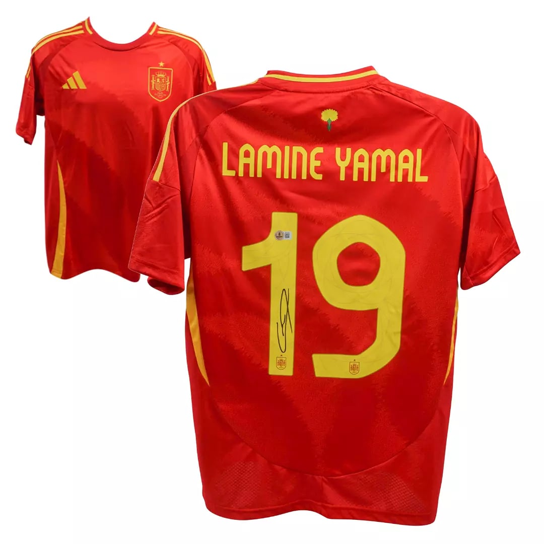 Lamine Yamal Signed Spain National Home Soccer Jersey #19 - BECKETT COA (1 of 4)