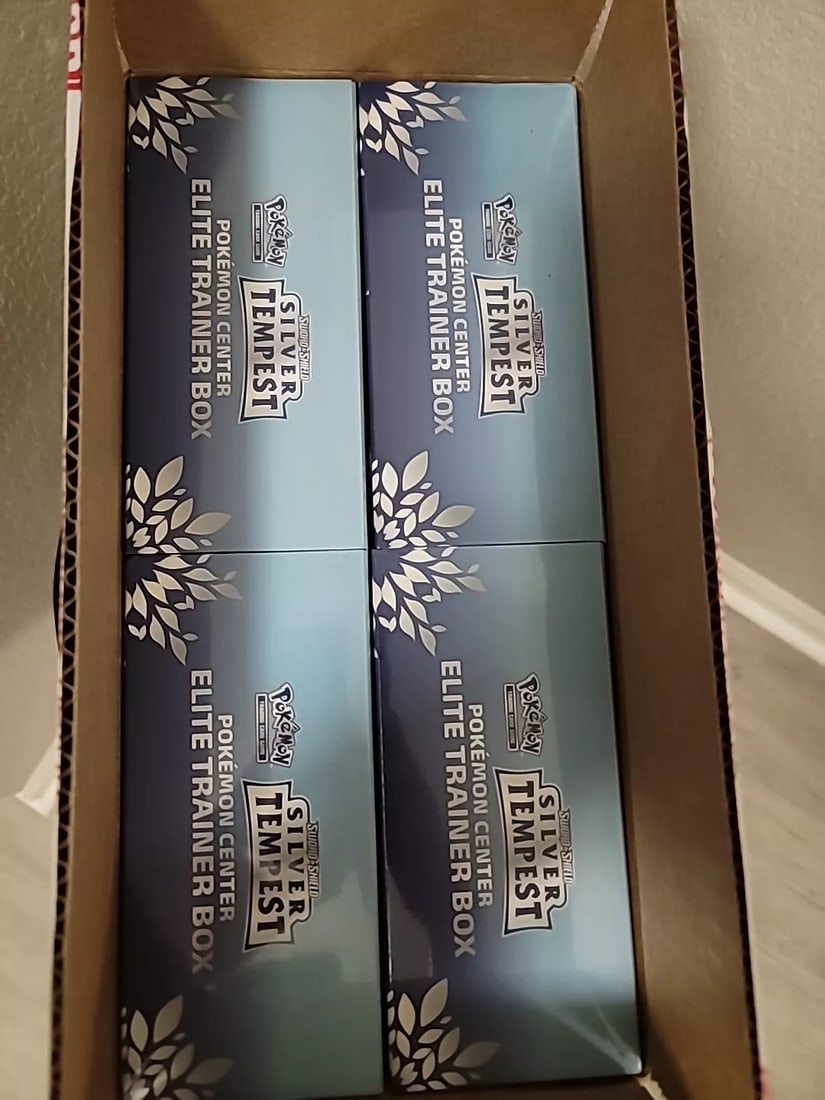 Pokemon Center Silver Tempest Elite Trainer Box Case TCG Cards ETB Lot (1 of 3)