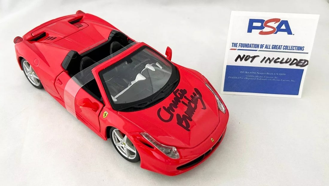 Christie Brinkley Signed Diecast Car 1:24 National Lampoons Vacation Ferrari ... (1 of 1)