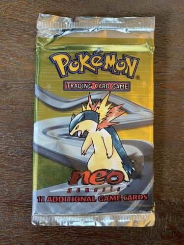 2000 Wotc Pokemon Neo Genesis Unlimited Booster Pack Typhlosion Art: 2000 Wotc Pokemon Neo Genesis Unlimited Booster Pack Typhlosion Art