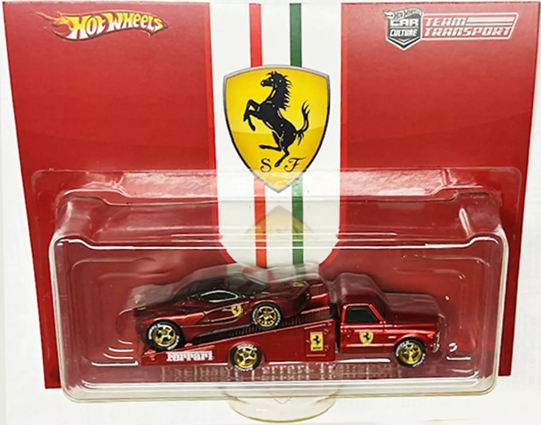 Custom Hot Wheels Team Transport FERRARI La Ferrari on the Ramp w/ RR * (1 of 3)