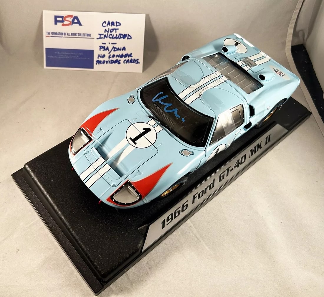 Matt Damon Signed Diecast Car 1:18 Ford v Ferrari Diecast 1966 GT-40 MKII PS...: Condition: New: A brand-new, unused, unopened, undamaged item (including handmade items).. ,Modified Item: No,Country/Region of Manufacture: United States,Original/Reproduction: Original
