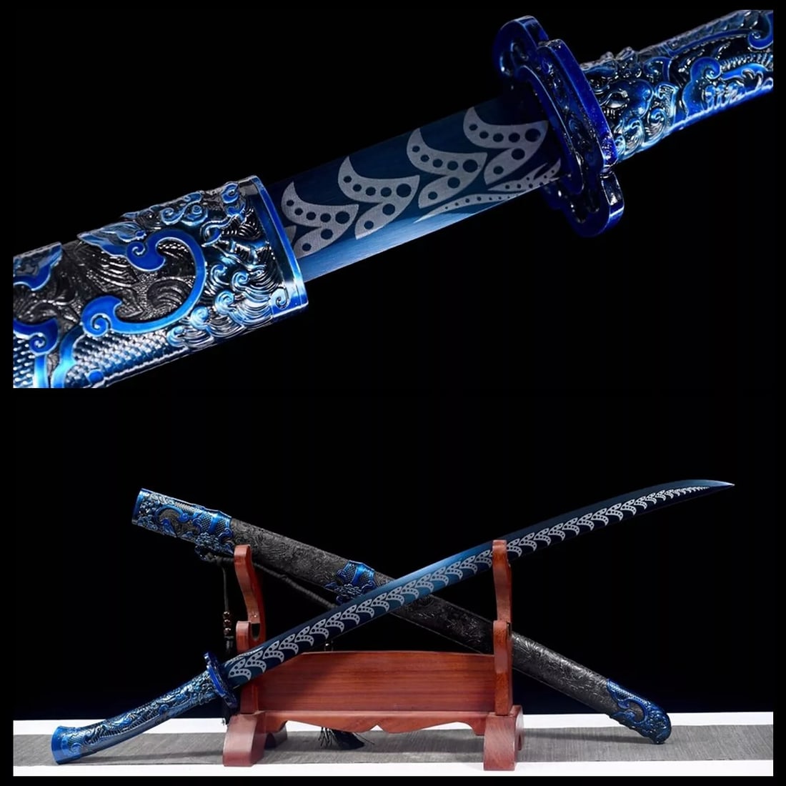 Japanese Katana Sword: Condition: New: A brand-new, unused, unopened, undamaged item (including handmade items). See the seller's listing for full details. ,Blade Material: Manganese steel,Handedness: Double-Handed,Tang: Fu