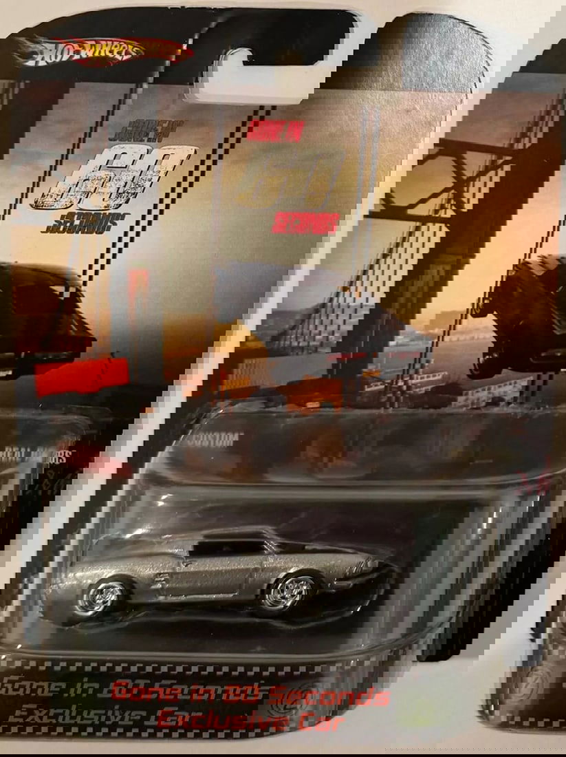 FORD MUSTANG Custom Hot Wheels Retro "Gone in 60 Seconds" Series w/RR *: Condition: New: A brand-new, unused, unopened, undamaged item (including handmade items). ,Autographed: No,Vehicle Make: Ford,Vehicle Type: Car,Color: Gray,Material: diecast,Scale: 1:64,MPN: hCustomRe