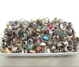 C 50 Grams Rings Lot Assorted Sterling Silver 925 (1 of 2)