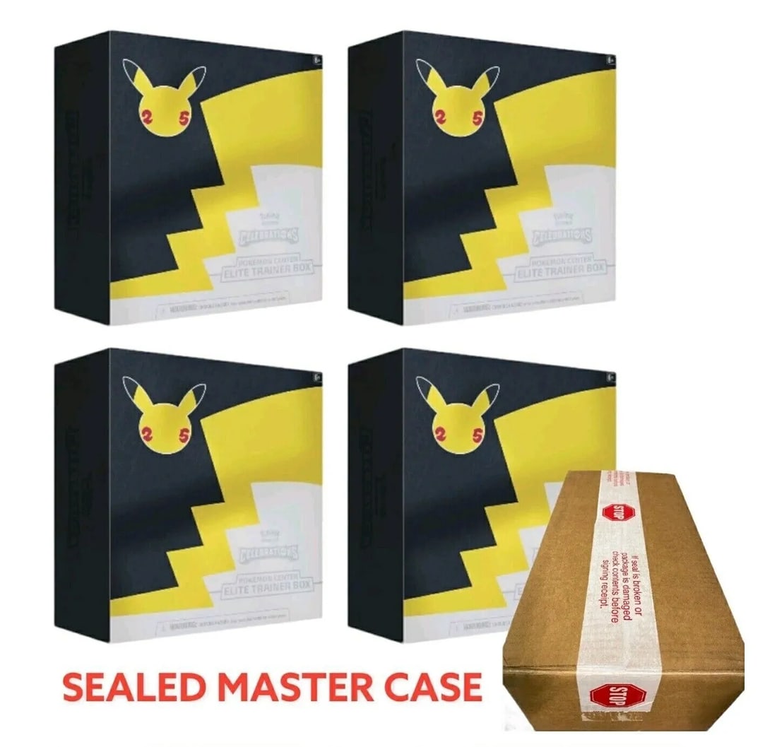 Pokemon Center Exclusive Celebrations Elite Trainer Box Sealed Case Of 4 ETB (1 of 1)