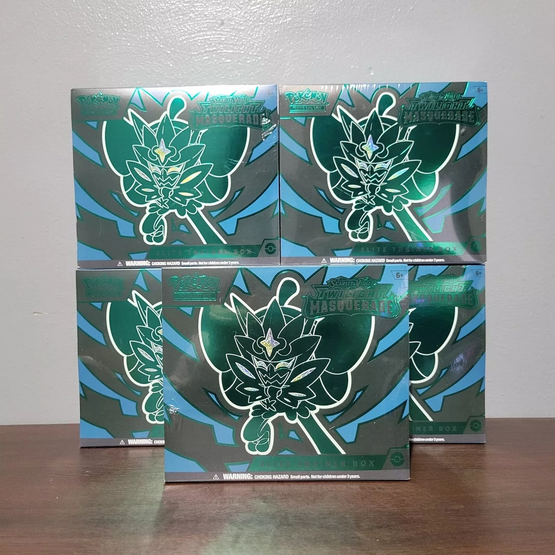 ? 5x Pokemon Twilight Masquerade Trainer Box ETB Lot Brand New Factory Sealed (1 of 7)