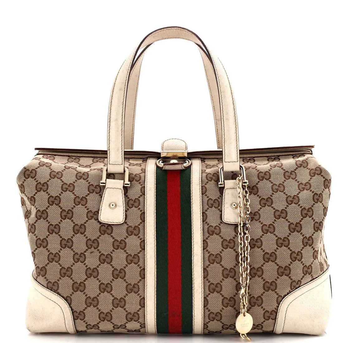 Gucci Treasure Boston Bag GG Canvas Large (1 of 8)