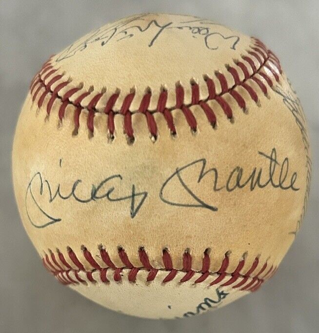 500 HOME RUN CLUB AUTOGRAPH SIGNED BASEBALL MICKEY MANTLE WILLIAMS MAYS x11 JSA (1 of 6)