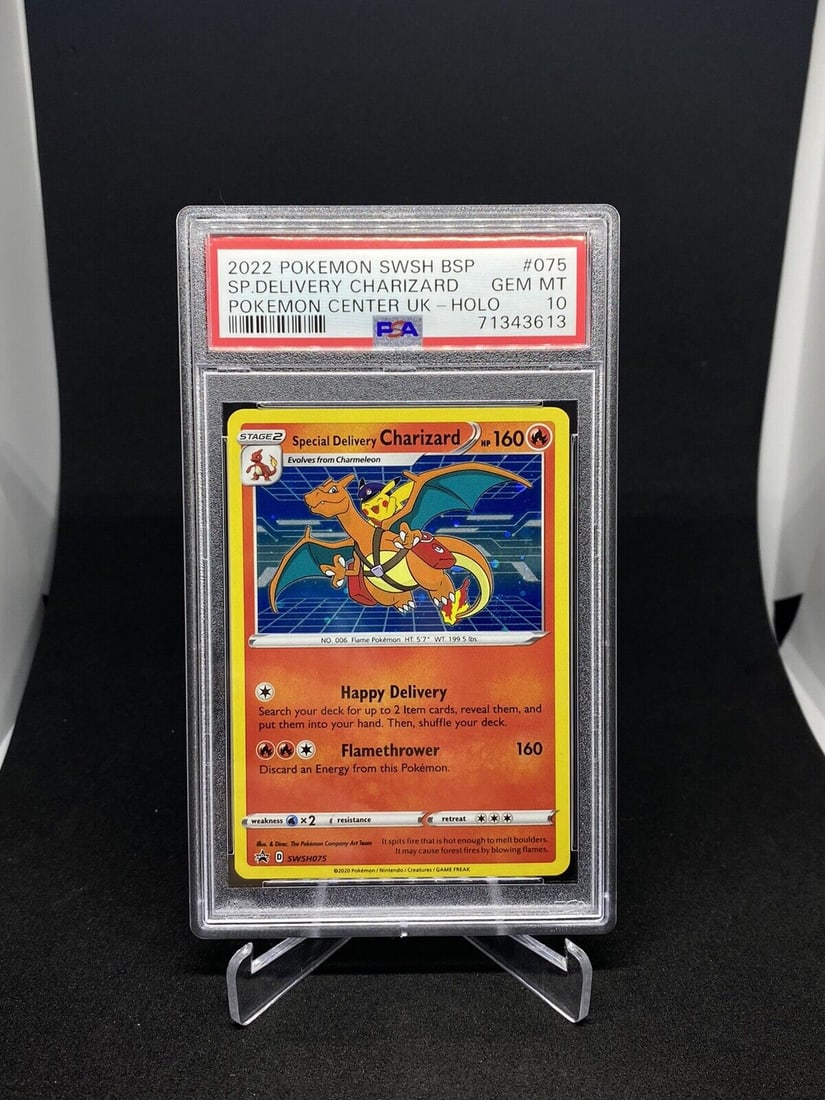 2022 Pokemon Special Delivery Charizard SWSH075 Black Star Promo PSA 10 Gem MINT (1 of 1)