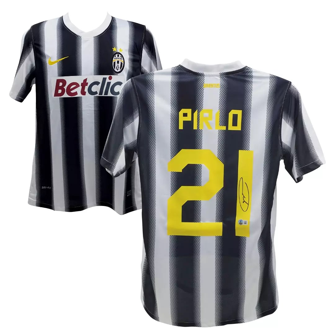 Andrea Pirlo Signed Juventus FC Home Soccer Jersey #21 with Beckett Witness: Sport: Soccer,Player: Andrea Pirlo,Signed: Yes,Original/Reprint: Original,Autograph Authentication: Beckett Authentication Services (BAS),Product: Jersey,Team: Juventus