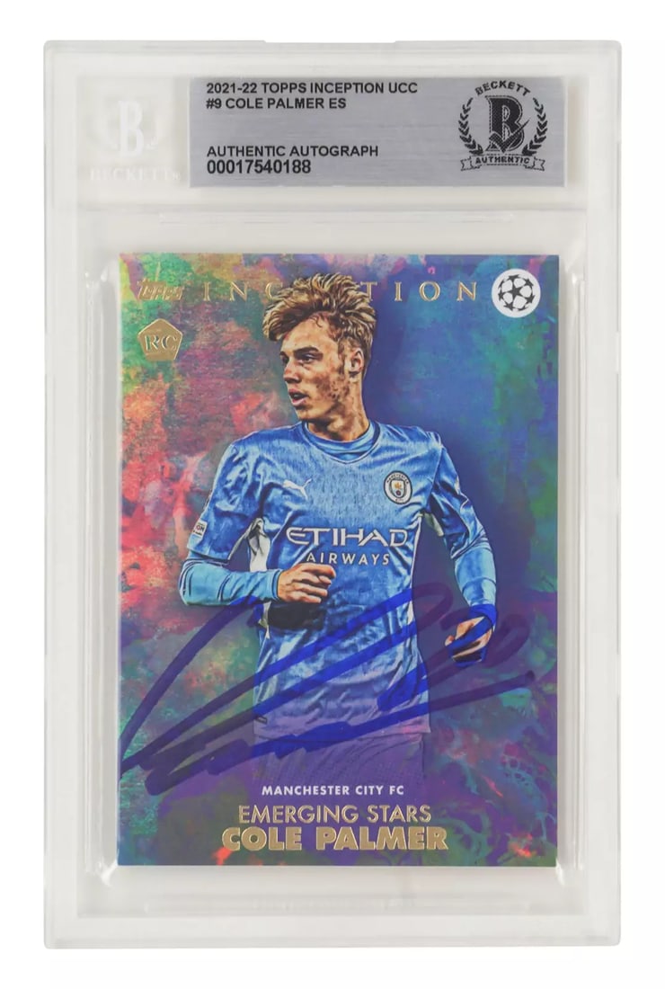 Cole Palmer Signed 2021-22 Topps Inception UCC #9 - BGS Authentic: Condition: Graded - BGS Authentic: Professionally graded ,Type: Sports Trading Card,Autographed: Yes,Sport: Soccer,Signed By: Cole Palmer,Autograph Authentication: Beckett Authentication Services (BAS