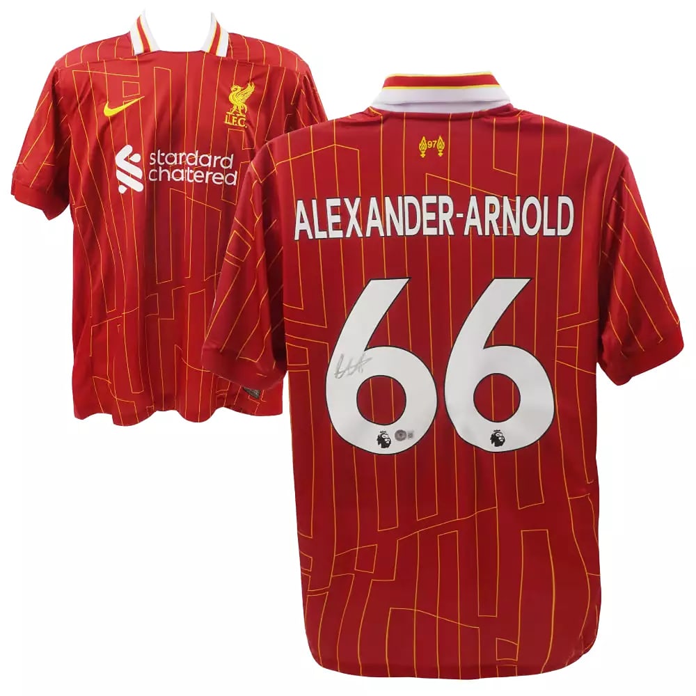 Trent Alexander Arnold Signed Liverpool Home Soccer Jersey #66 with Beckett COA (1 of 4)