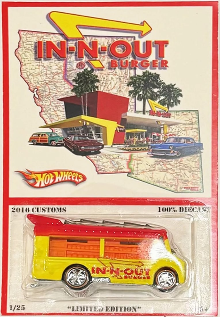 Smokin Grille Lunch Truck Custom Hot Wheels In-N-Out Burger Series w/RR *: Condition: Used