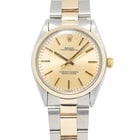 Rolex Oyster Perpetual 1005 18k YG Two Tone Champagne Dial Auto Unisex 34mm (1 of 6)