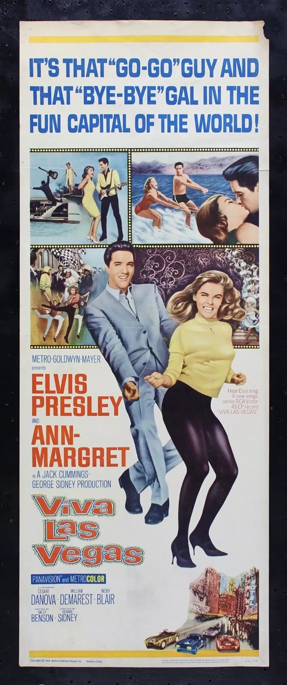 VIVA LAS VEGAS- ORIGINAL MOVIE POSTER -ELVIS PRESLEY 1964 (1 of 1)