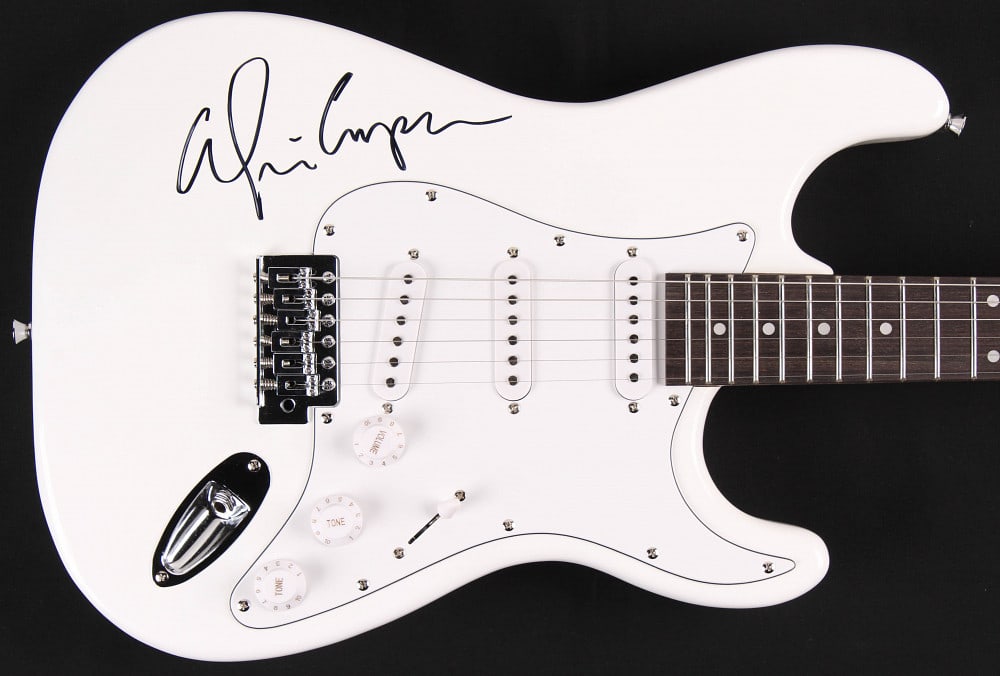 Alice Cooper Signed Full-Size Electric Guitar (JSA COA) White (1 of 2)